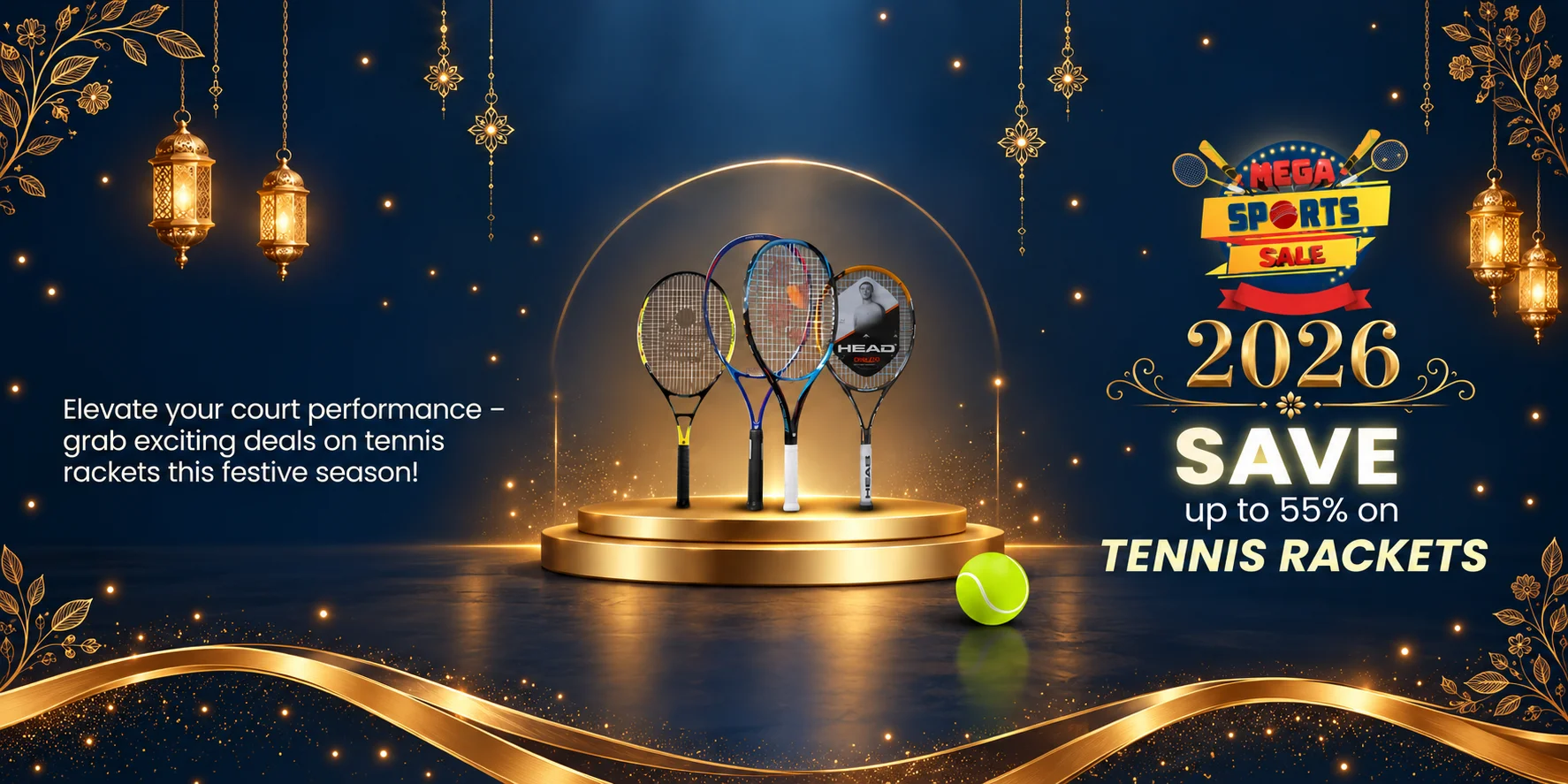 Tennis Rackets Mega Sports Sale 2026
